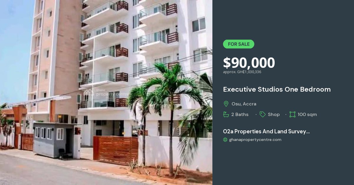 For Sale: Executive Studios One Bedroom, Osu, Accra | Ghana Property ...