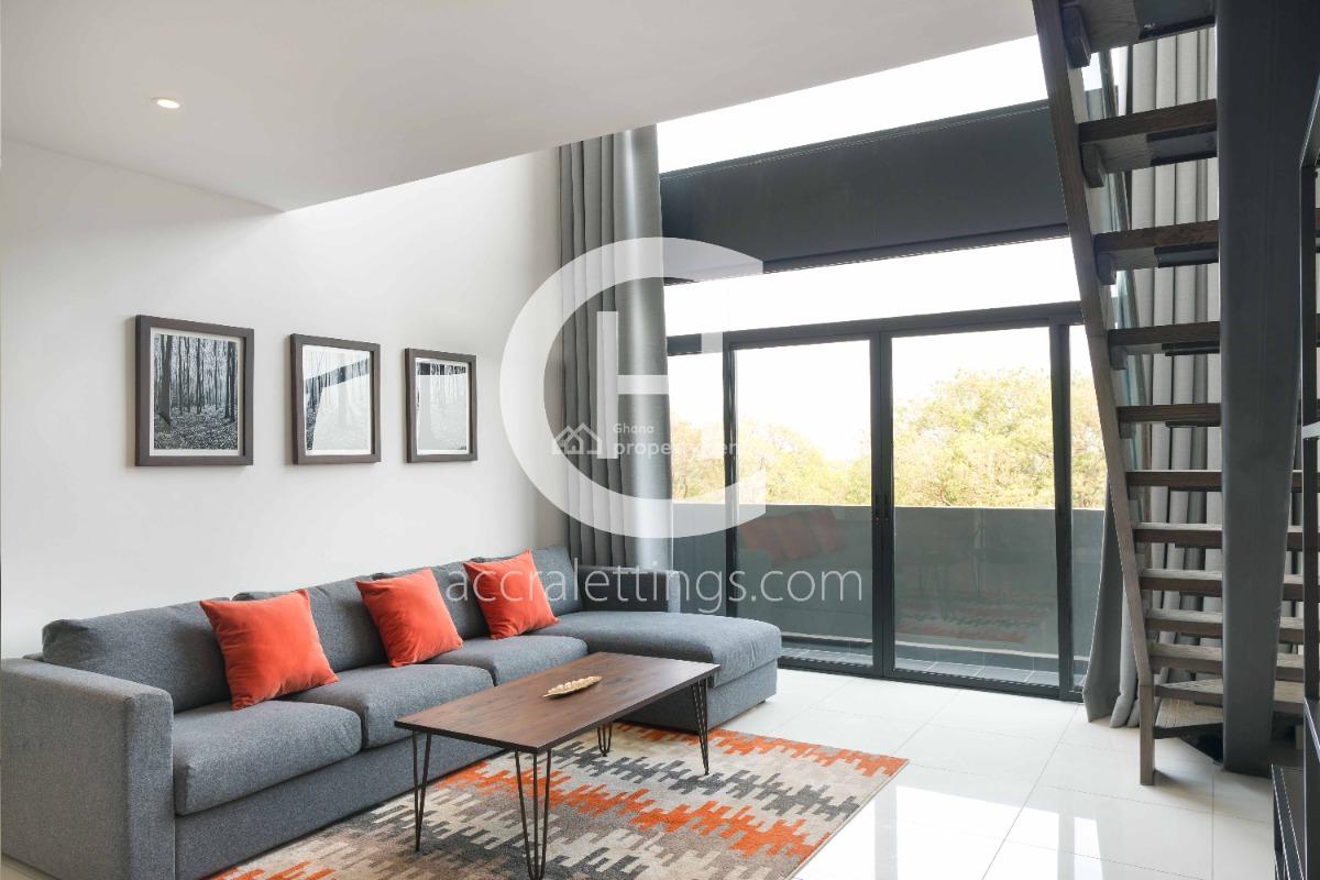 Furnished 1 Bedroom Duplex - Embassy Gardens By Clifton Homes, 3rd Circular Road, Cantonments, Accra, Apartment for Rent