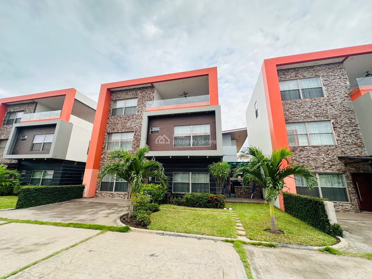 Luxury 4 Bedrooms Duplex in a Gated Community, Tse Addo, East Airport, Airport Residential Area, Accra, Townhouse for Rent