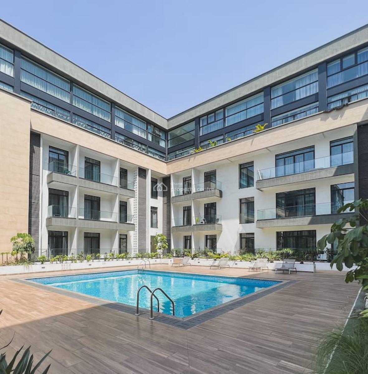 Fully Furnished One Bedroom Duplex with Swimming Pool, Cantonments, Accra, Apartment for Rent