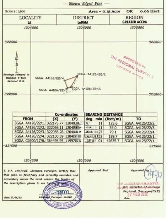 1 Plot, South La Estates - 607 Sqm, South La Estates, South Labadi, Accra, Land for Sale