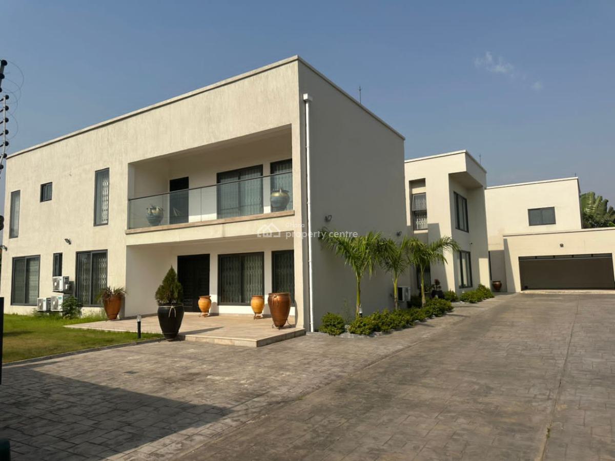 Unfurnished 4 Bedroom Self Compound House with Swimming Pool and Bq, Dzorwulu, Accra, House for Rent