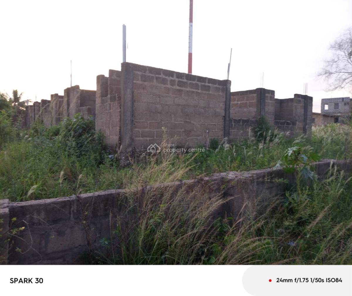 2 Units of 2brm Unroofed with Storey Foundation @ Nsakina/manhean, Nsakina Manhean, Ga East Municipal, Accra, House for Sale