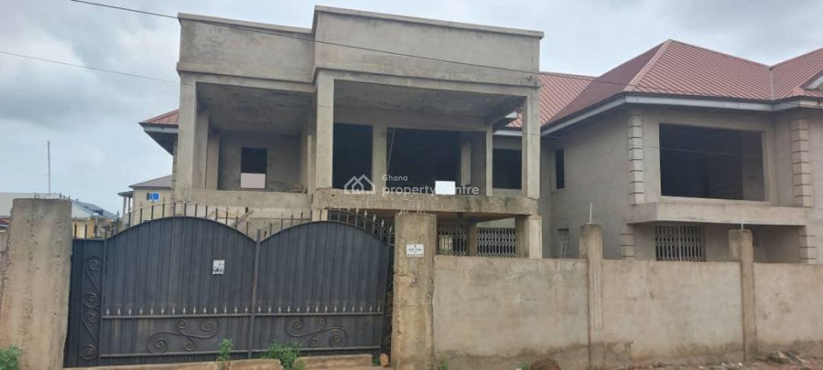Uncompleted 8 Master Bedroom All Ensuite Self Compound House with Bq, Methodist Junction Inside Magna Terrace Estate, Community 25, Tema, Accra, House for Sale