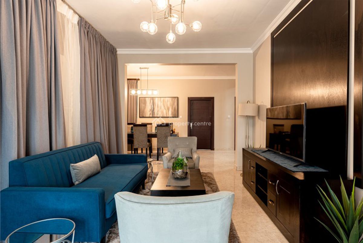 Fully Furnished 3 Bedroom Townhouse in a Gated Community with Pool, Airport Residential Area, Accra, Townhouse for Rent