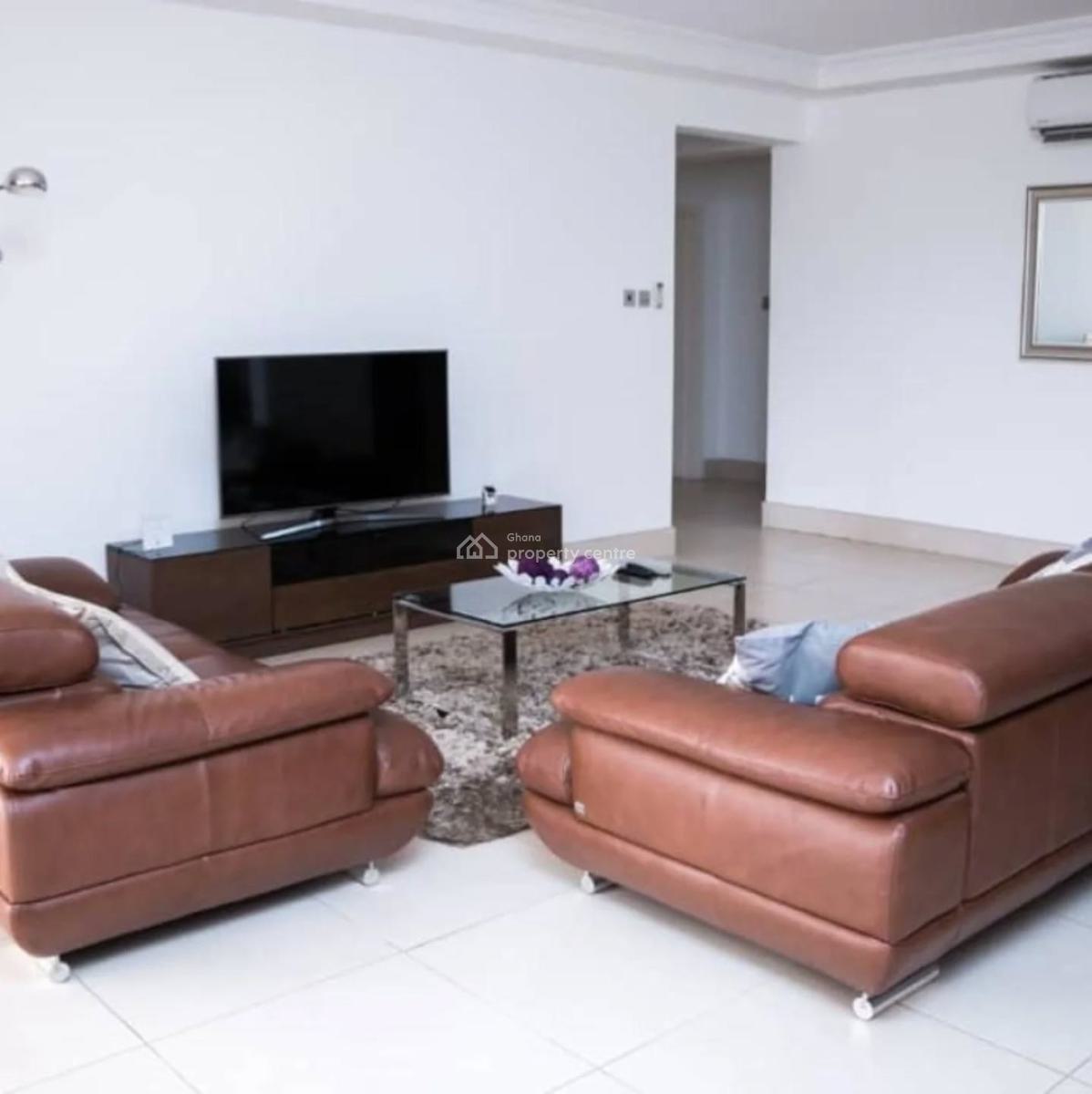 Executive Furnished 3 Bedrooms, North Ridge, Accra, Apartment for Rent