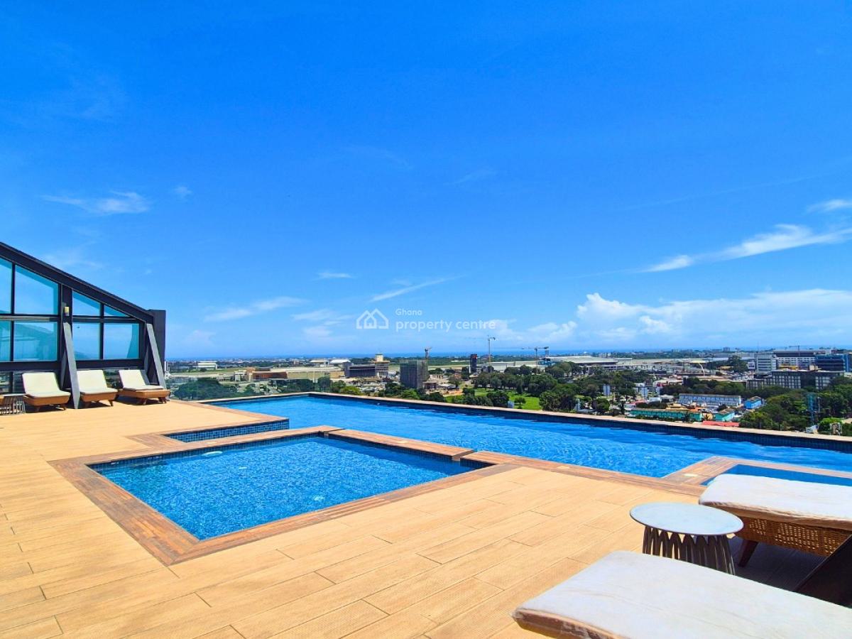 3 Bedroom Apartment with Staff Quarters, Swimming Pool & Gym, Airport Residential Area, Accra, Apartment for Rent