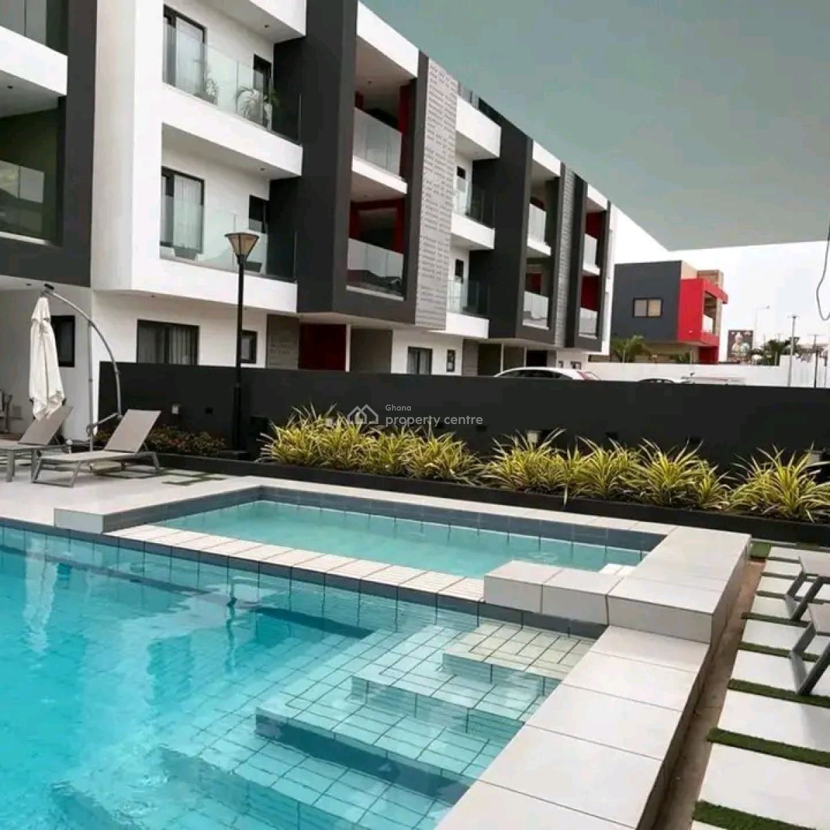 Perfect Design 2 Bedroom Smart Apartment, East Airport, Airport Residential Area, Accra, Apartment for Rent