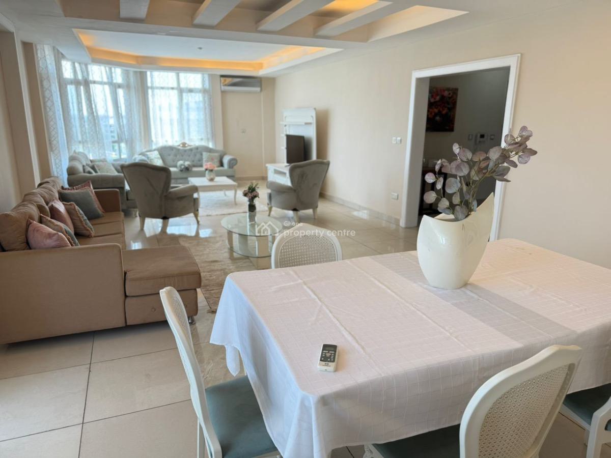 Furnished 3 Bedroom Apartment, West Airport, Airport Residential Area, Accra, Apartment for Rent