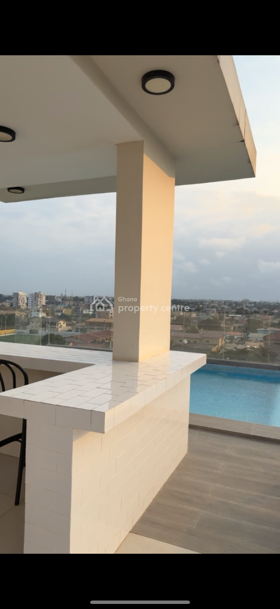 Furnished 1 Bedroom Apartment with Pool and Gym, Abelemkpe, Accra, Mini Flat for Rent