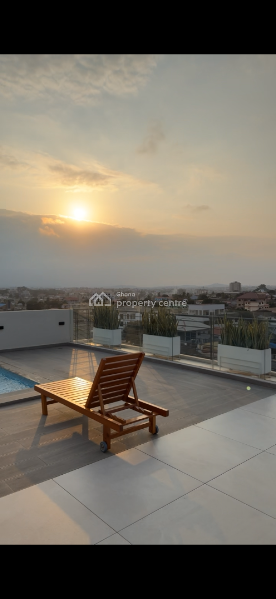 Furnished 1 Bedroom Apartment with Pool and Gym, Abelemkpe, Accra, Mini Flat for Rent