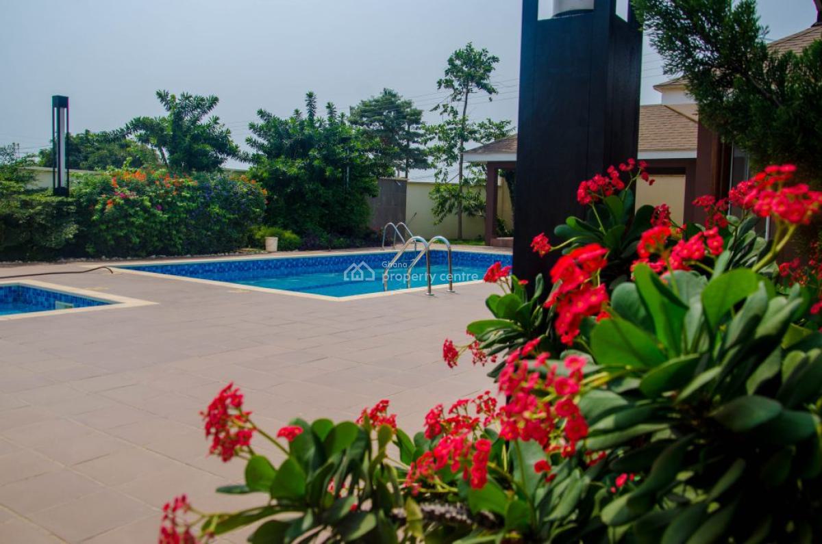Serviced 4 Bedroom Duplex in a Gated Community with Pool and Gym, Bush Road, Tse Addo, Accra, Townhouse for Rent