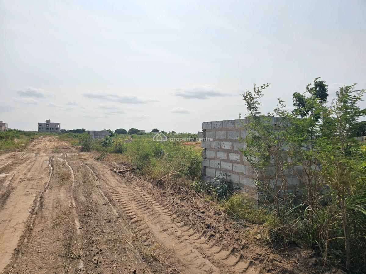 Conducive Prime Locality Half Plots, African Ancestral Walls, Ningo Prampram District, Accra, Mixed-use Land for Sale