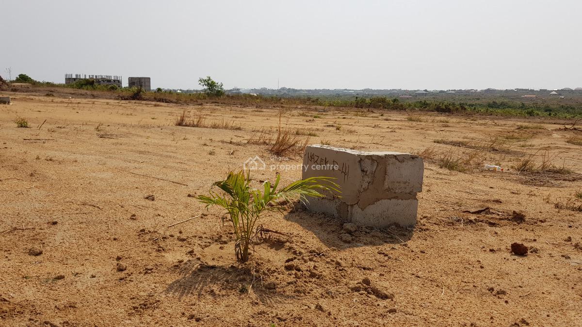 Conducive Prime Locality Half Plots, African Ancestral Walls, Ningo Prampram District, Accra, Mixed-use Land for Sale