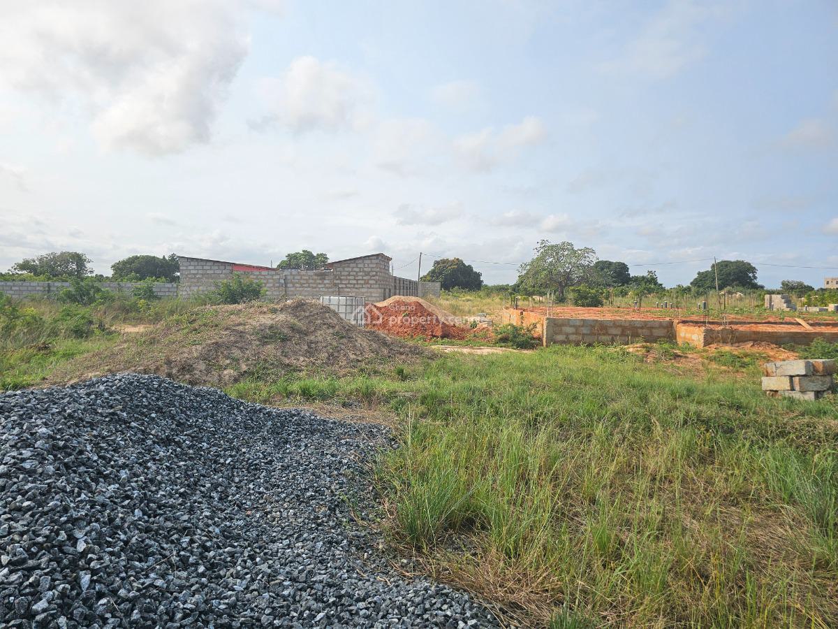 Conducive Prime Locality Half Plots, African Ancestral Walls, Ningo Prampram District, Accra, Mixed-use Land for Sale