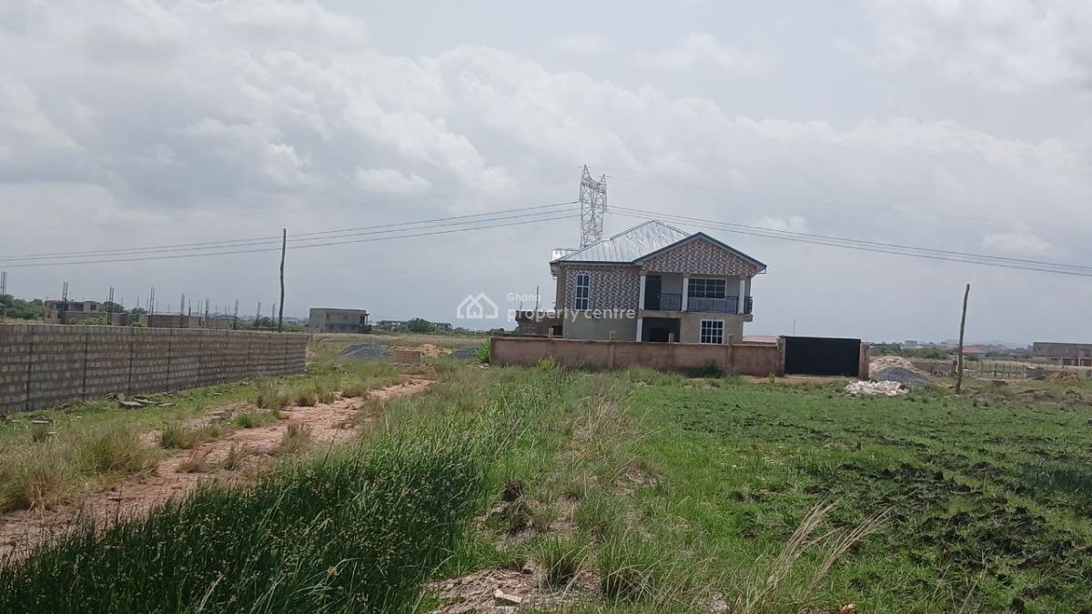 Easy Process, Premium Location Half Plot at Tema Community 25, Adom Estate Road, Tema, Accra, Mixed-use Land for Sale