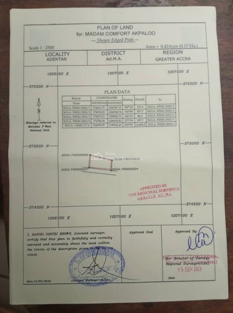 Land with 5 Bedroom Uncompleted at Adenta Housing Estate, Adenta Housing Down, Adenta, Adenta Municipal, Accra, Residential Land for Sale