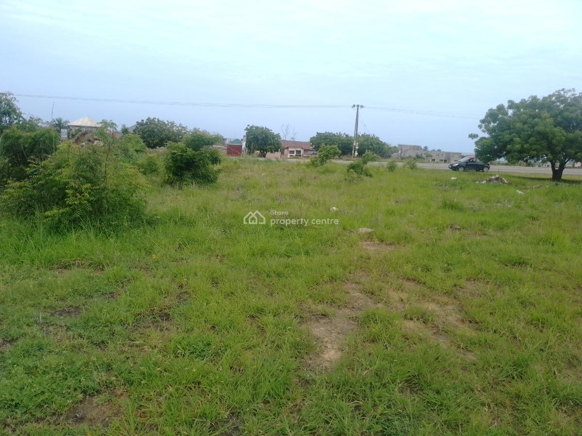 1.25 Acre Land (road Side) with Sea View at Prampram, Ningo-prampram Beach Road, Ningo Prampram District, Accra, Residential Land for Sale