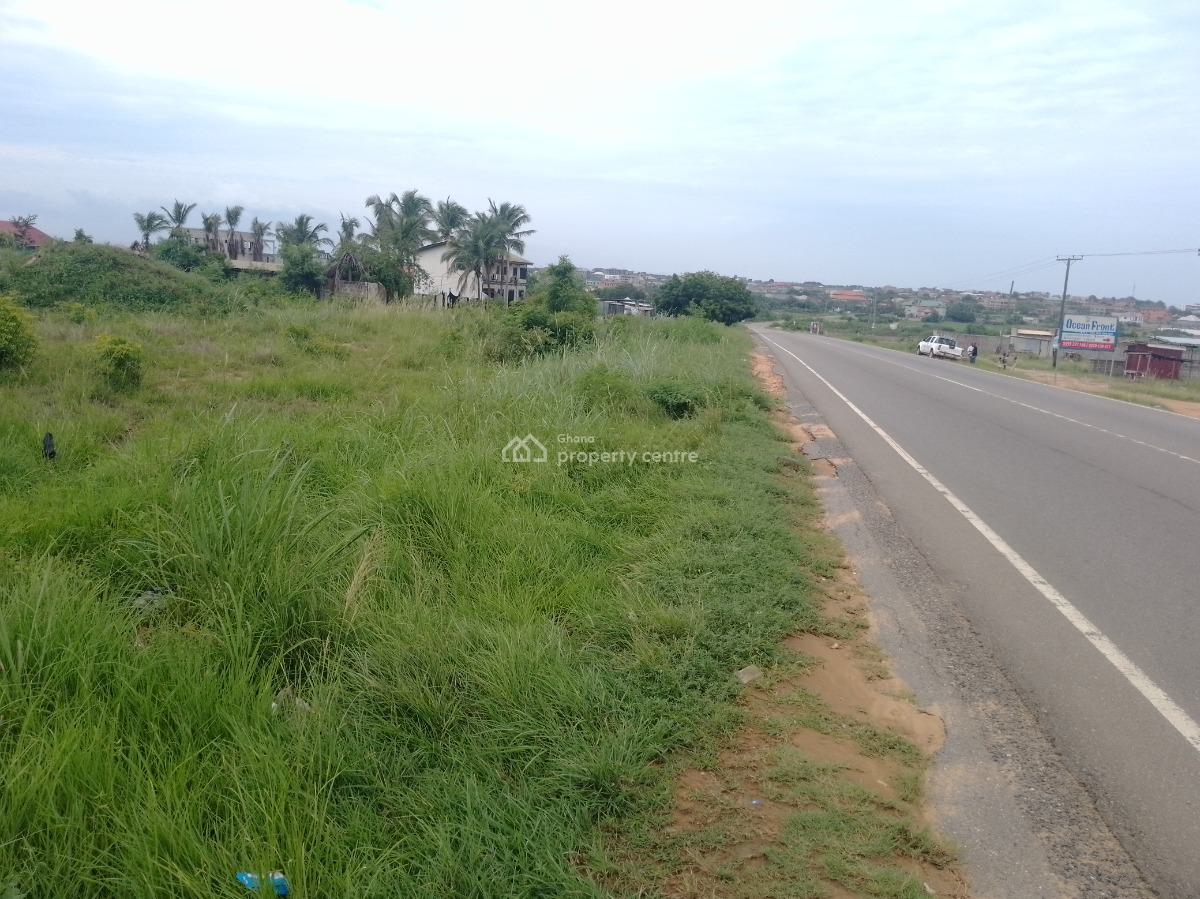 1.25 Acre Land (road Side) with Sea View at Prampram, Ningo-prampram Beach Road, Ningo Prampram District, Accra, Residential Land for Sale