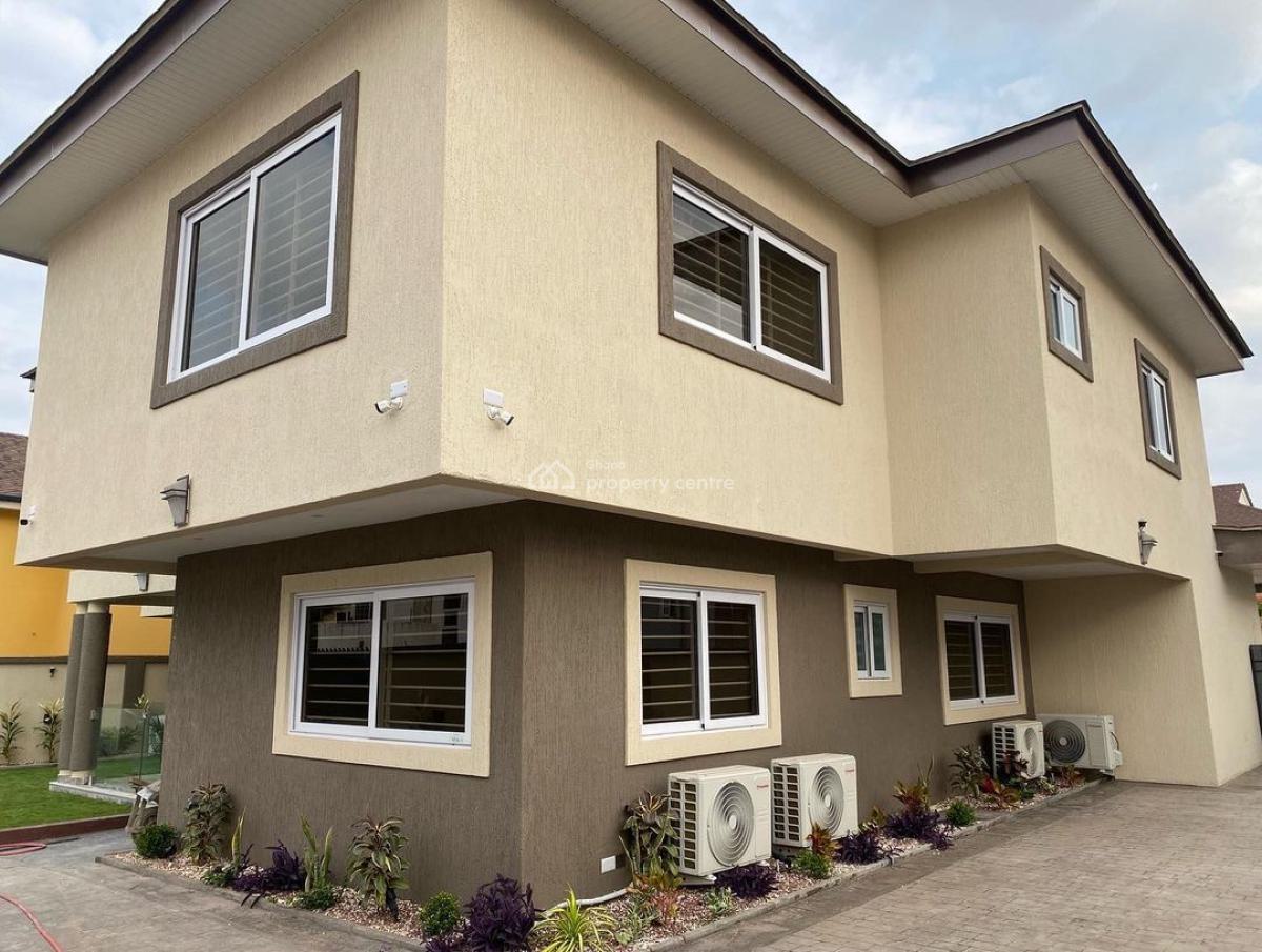 Fully Detached 4 Bedroom Duplex with Staff Quarters, Mahama Road, East Airport, Airport Residential Area, Accra, Detached Duplex for Sale