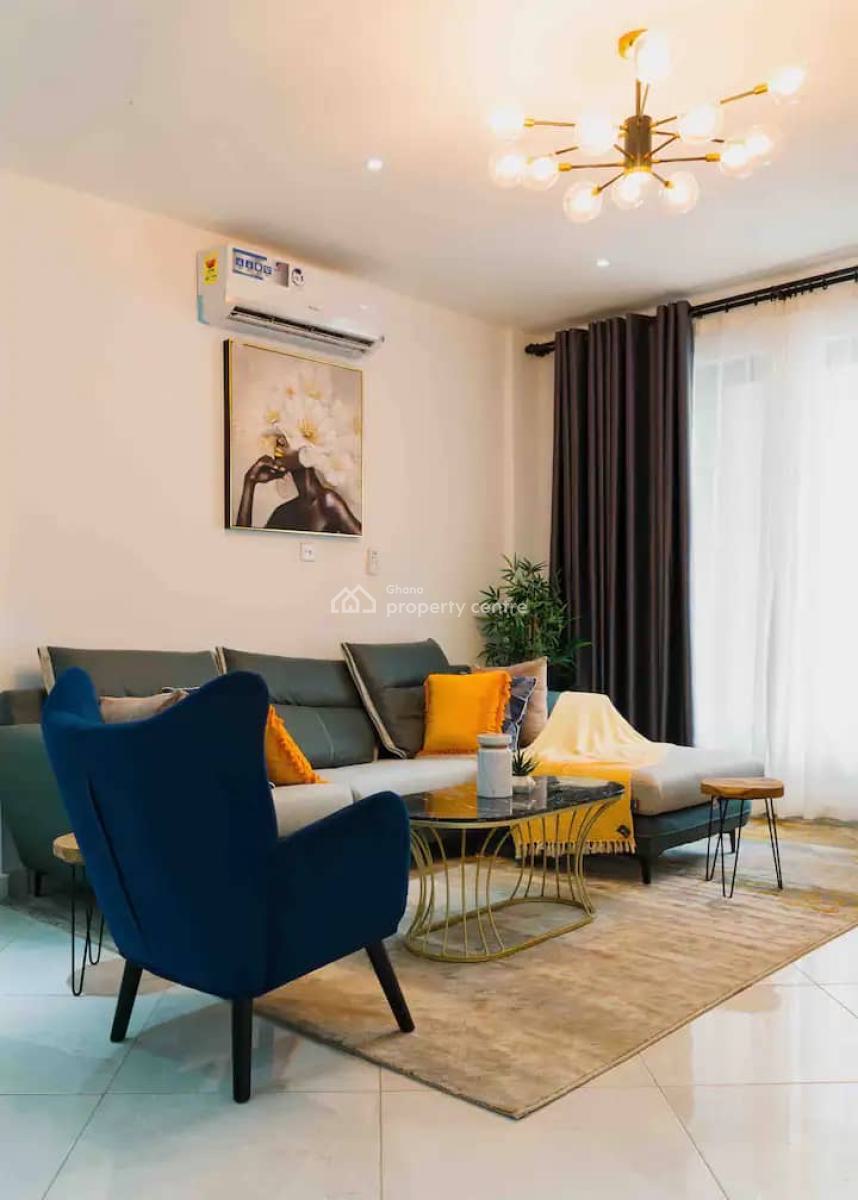 Furnished 2 Bedroom Apartment with Gym and Cafe, East Airport, Airport Residential Area, Accra, Apartment for Rent
