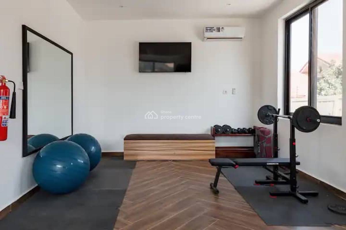 Furnished 2 Bedroom Apartment with Gym and Cafe, East Airport, Airport Residential Area, Accra, Apartment for Rent