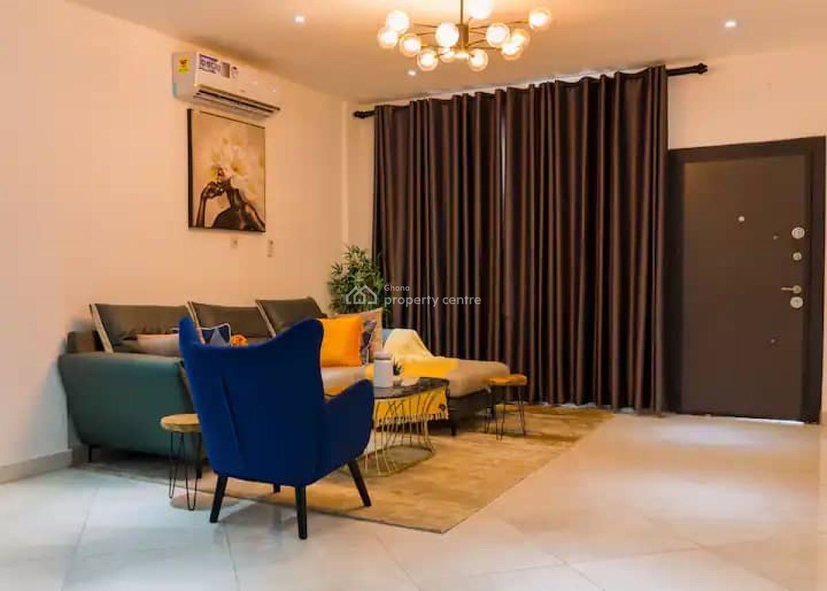Furnished 2 Bedroom Apartment with Gym and Cafe, East Airport, Airport Residential Area, Accra, Apartment for Rent