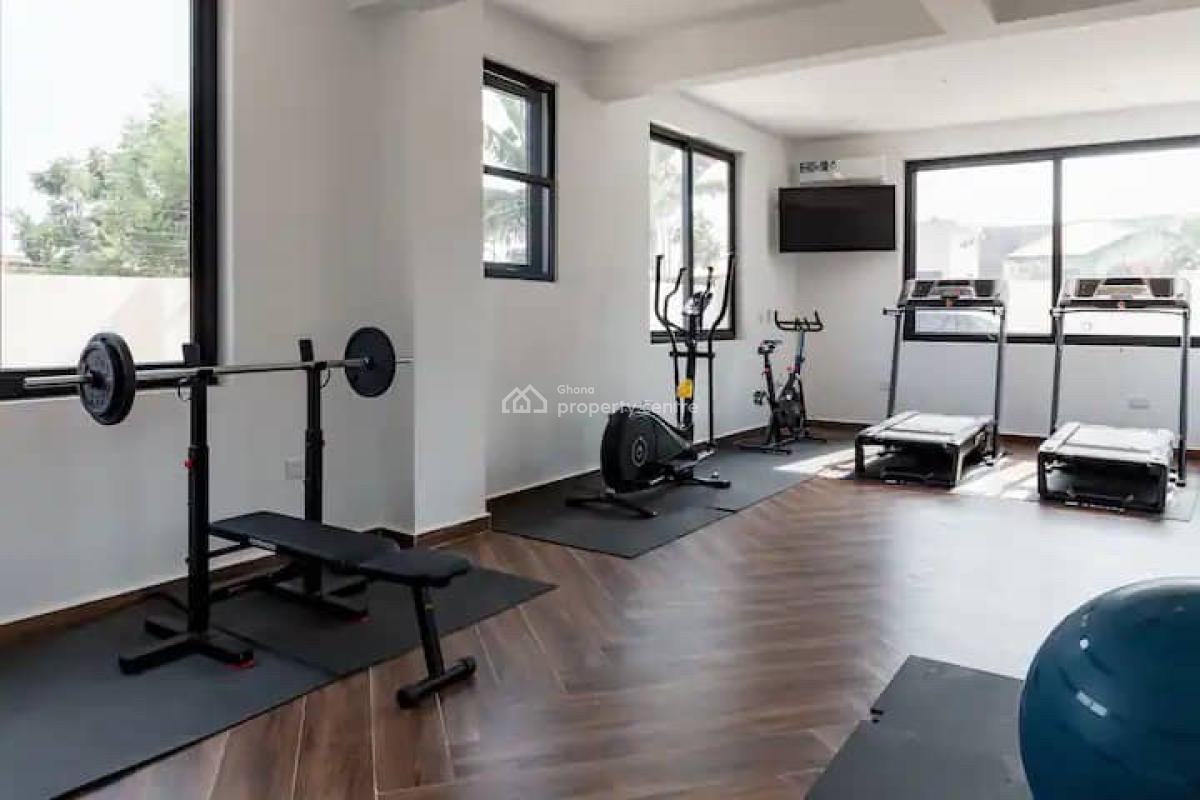 Fully Furnished 3 Bedroom Apartment with Gym, East Airport, Airport Residential Area, Accra, Apartment for Rent