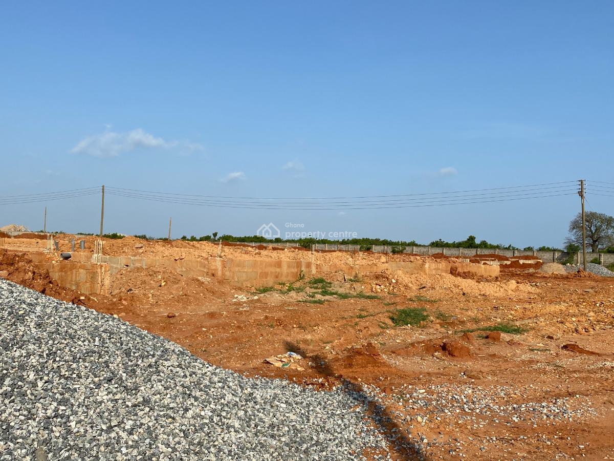 Rush Now!!!! Lively Estate Half Plots at Tema Community 25, Adom Estate Road, Dawhenya, Tema, Accra, Mixed-use Land for Sale