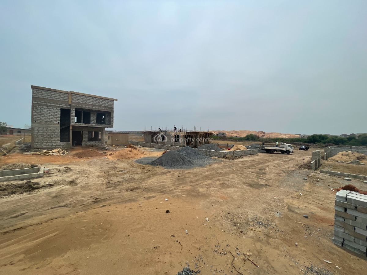 Rush Now!!!! Lively Estate Half Plots at Tema Community 25, Adom Estate Road, Dawhenya, Tema, Accra, Mixed-use Land for Sale