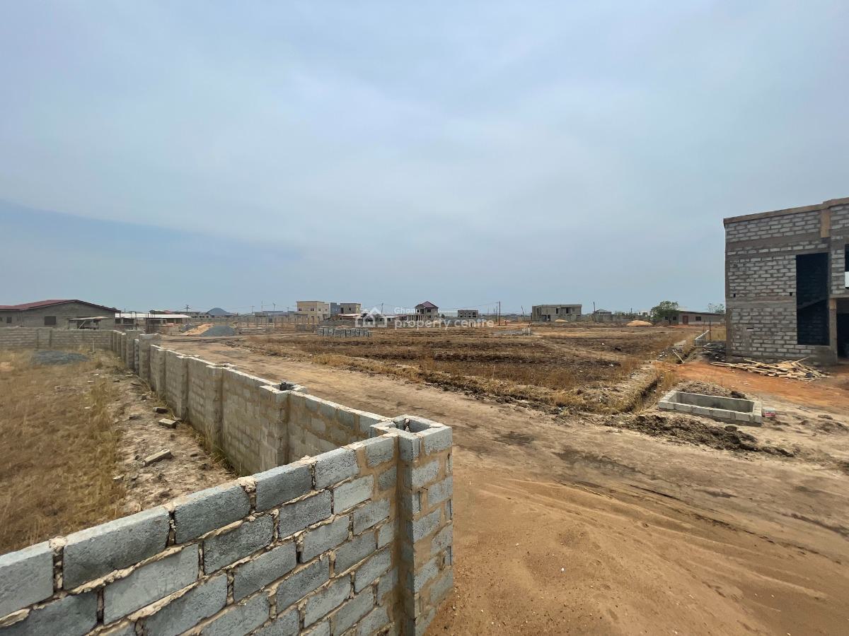 Rush Now!!!! Lively Estate Half Plots at Tema Community 25, Adom Estate Road, Dawhenya, Tema, Accra, Mixed-use Land for Sale