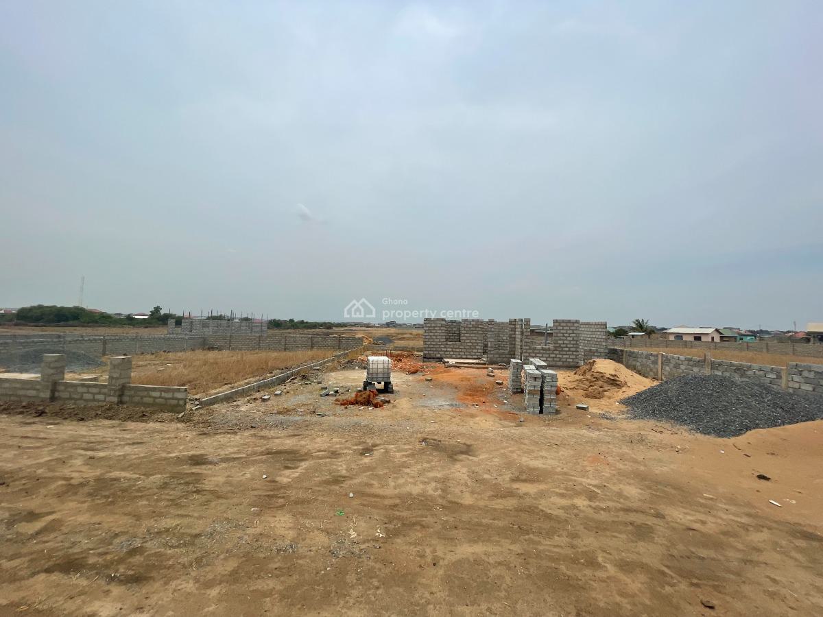 Rush Now!!!! Lively Estate Half Plots at Tema Community 25, Adom Estate Road, Dawhenya, Tema, Accra, Mixed-use Land for Sale