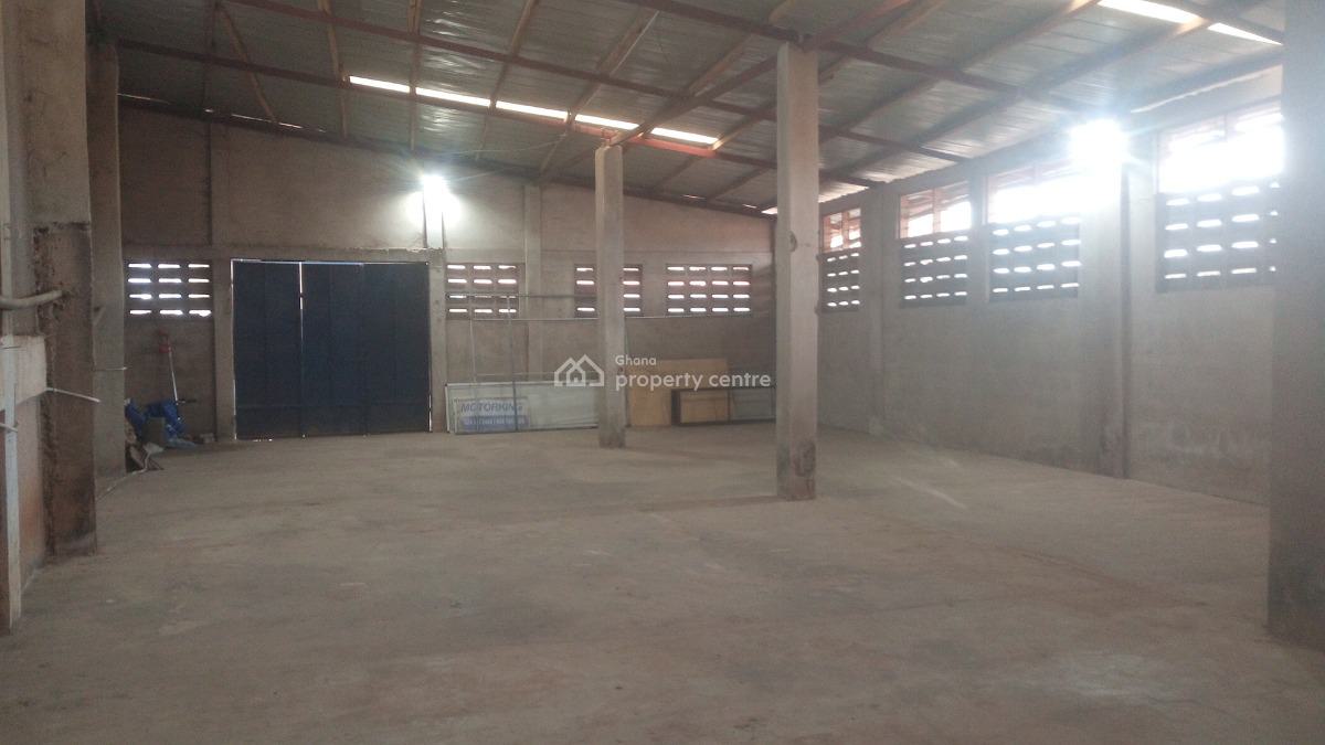 Were Space in a Prime Location Facing The Main Road, After Shell Signboard Traffic Light, Spintex, Accra, Warehouse for Rent