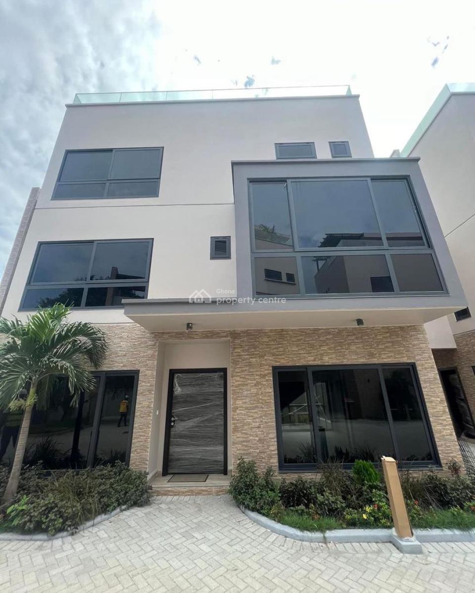 3 Bedroom Townhouse with Staff Quarters in a Gated Community with Pool, Airport Residential Area, Accra, Townhouse for Rent
