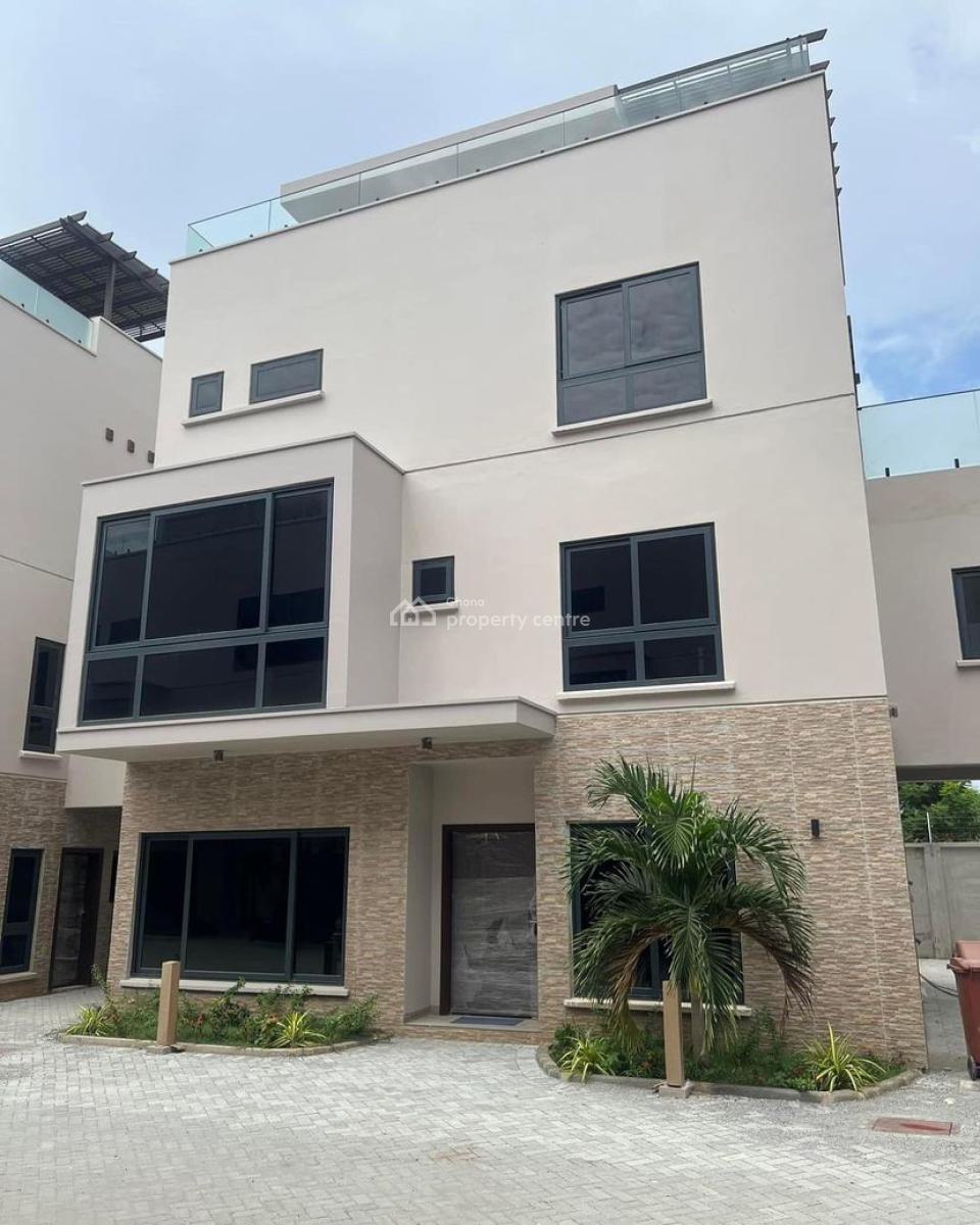 3 Bedroom Townhouse with Staff Quarters in a Gated Community with Pool, Airport Residential Area, Accra, Townhouse for Rent