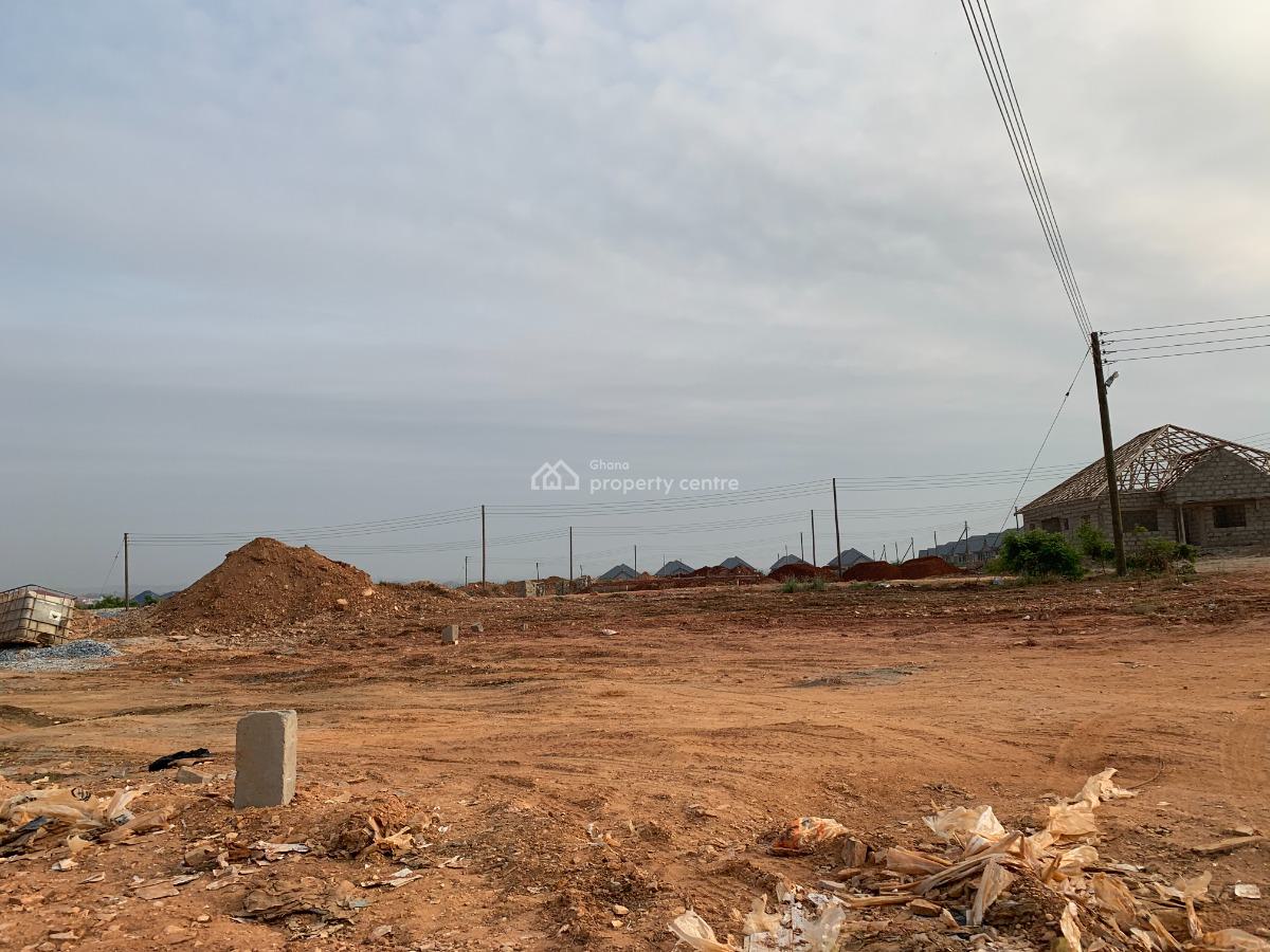 Cedar Court, Tema C25---secure Half Plot with Road Access, Adom Estate Road, Community 25, Tema, Accra, Mixed-use Land for Sale