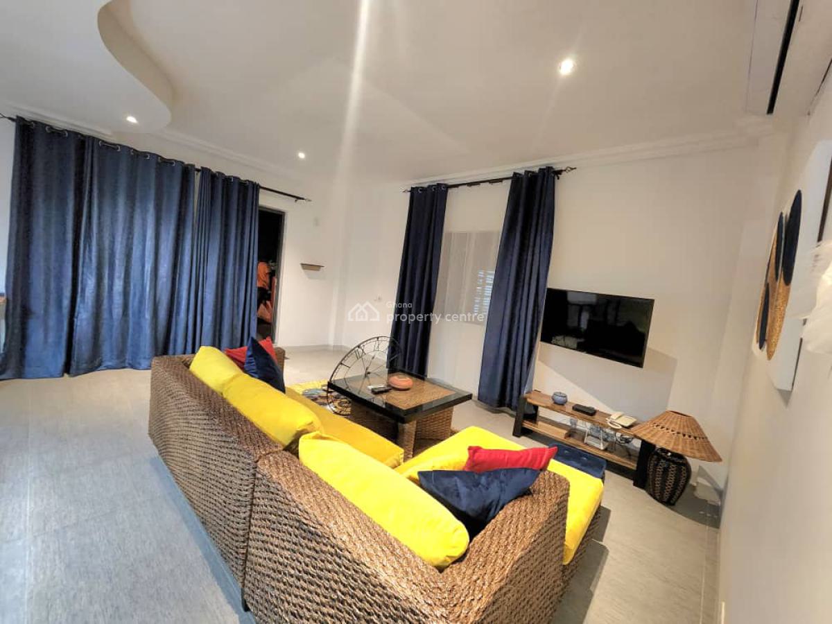 Furnished 1 Bedroom Penthouse with Private Terrace, Tseaddo High Street, East Airport, Airport Residential Area, Accra, Mini Flat for Rent