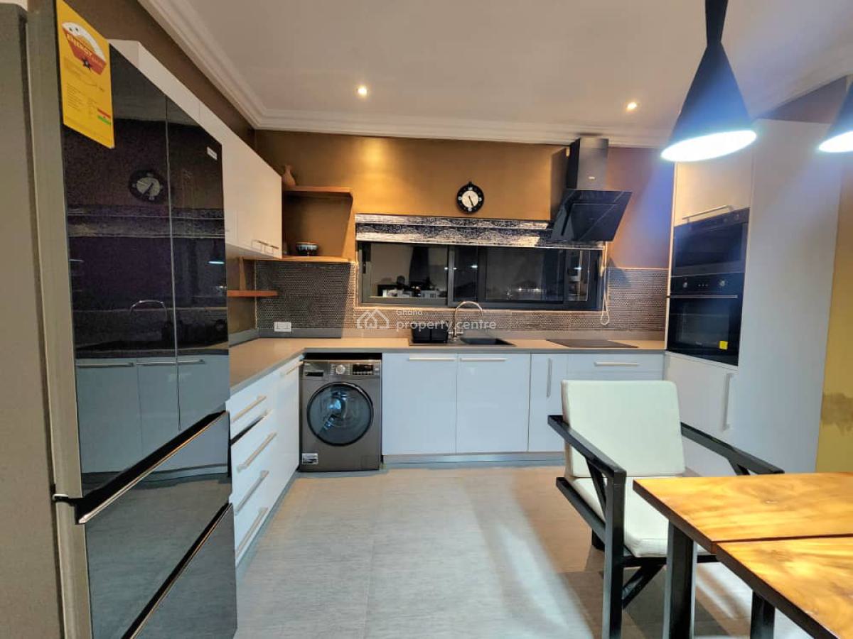 Furnished 1 Bedroom Penthouse with Private Terrace, Tseaddo High Street, East Airport, Airport Residential Area, Accra, Mini Flat for Rent