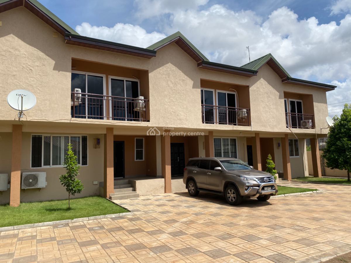 3 Bedroom Terraced Duplex in a Gated Community, Mahama Road, East Airport, Airport Residential Area, Accra, Terraced Duplex for Rent