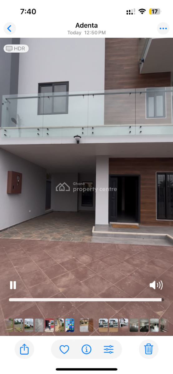 Executive 4 Bedrooms, 150m Off Adjiringanor, East Legon, Accra, Terraced Duplex for Sale