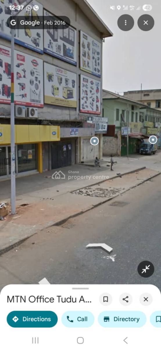 Shop/showroom Space Facing The Main Road, Tudu, Accra Metropolitan, Accra, Commercial Property for Rent
