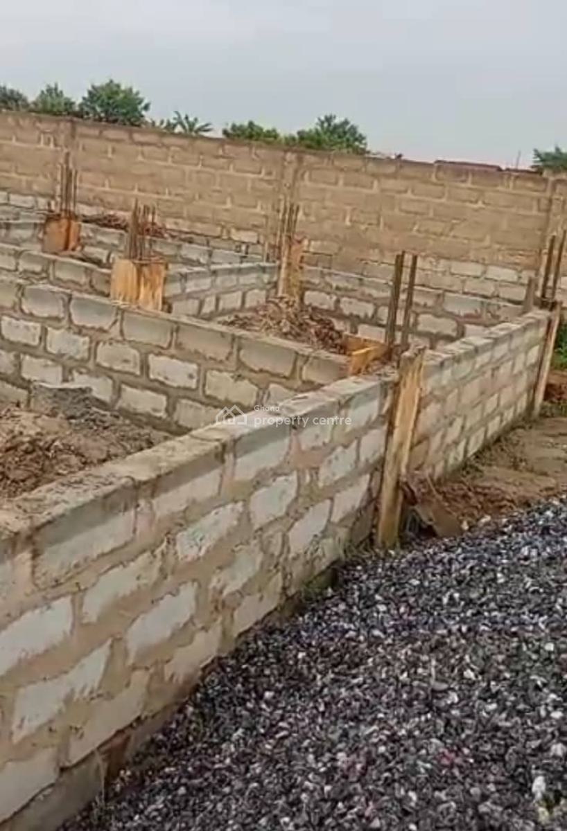 2brm Storey Footings @ Amasaman, Accra, Police Station, Amasaman, Ga West Municipal, Accra, House for Sale