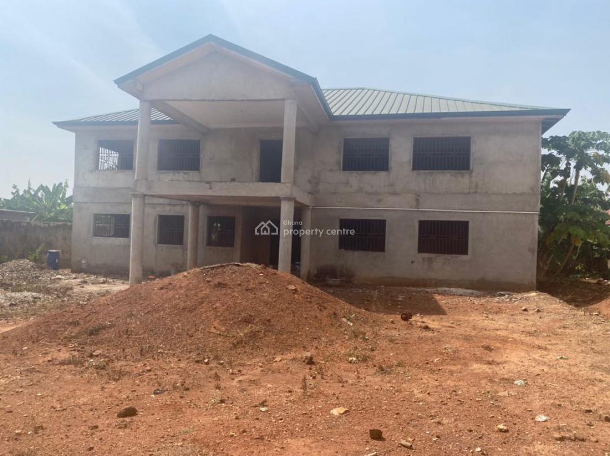 *titled & Roofed 8brm Storey House on Almost 2 & Half Plots @  Haatso*, Ecomog Area, Ga East Municipal, Accra, House for Sale