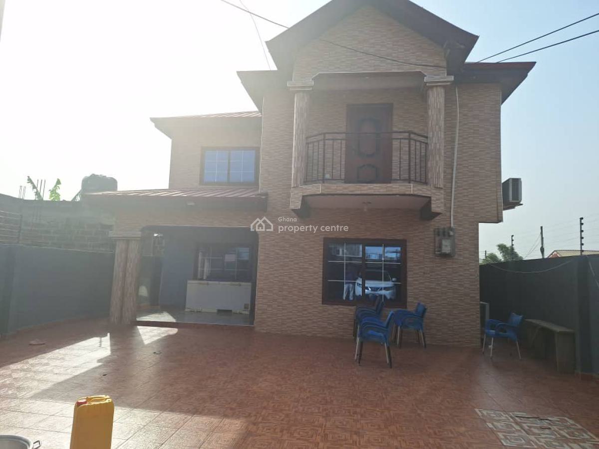 Titled 4brm + Chamber Self Outhouse Storey House + Shop @ Ashongman Es, Ashongman Estate, Aggies Spot, Accra Metropolitan, Accra, Semi-detached Bungalow for Sale