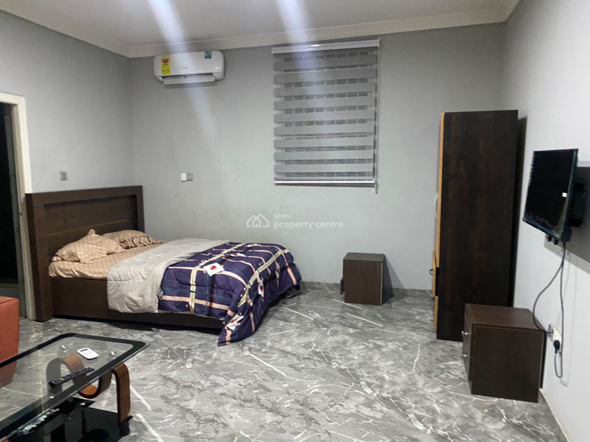 Fully Furnished Studio Apartment, Tseaddo, East Airport, Airport Residential Area, Accra, Single Room Self Contained for Sale