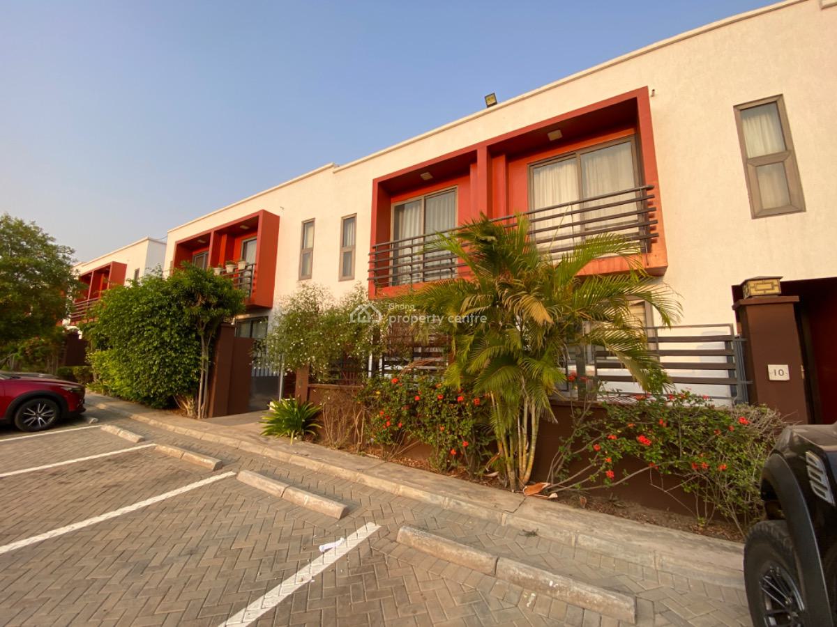 Terraced 2 Bedroom Townhouse in a Gated Community with Swimming Pool, Bush Road, Tse Addo, Accra, Terraced Duplex for Rent