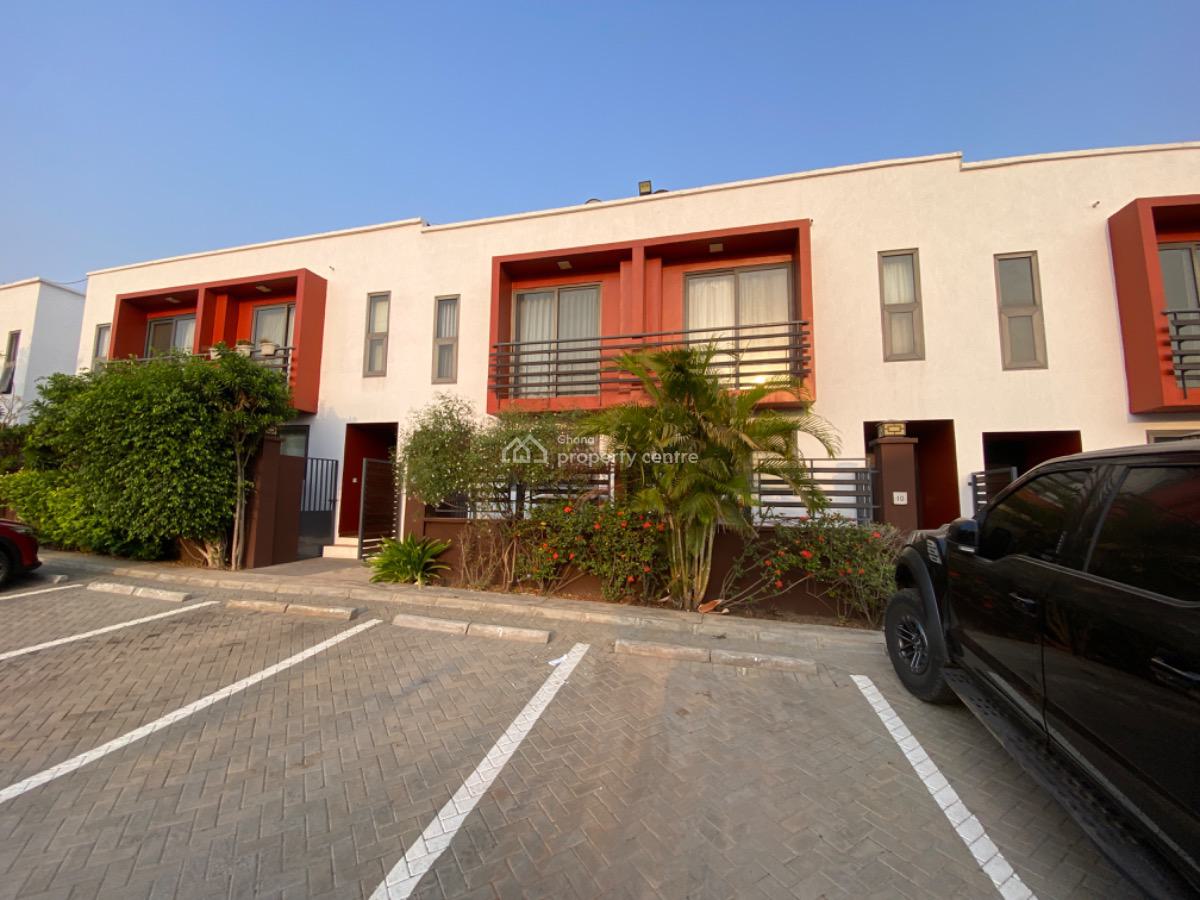 Terraced 2 Bedroom Townhouse in a Gated Community with Swimming Pool, Bush Road, Tse Addo, Accra, Terraced Duplex for Rent