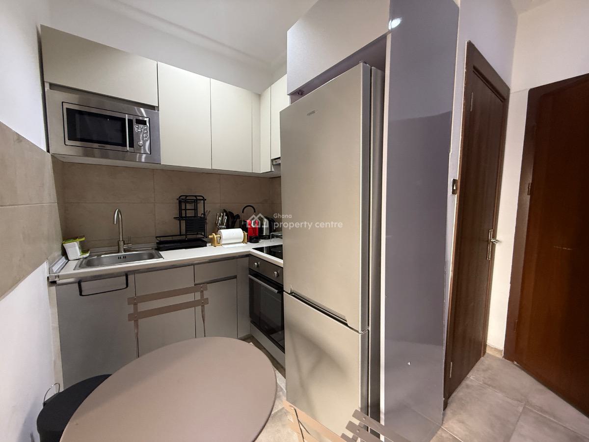 Furnished 1 Bedroom Apartment with Swimming Pool, Dzorwulu, West Airport, Airport Residential Area, Accra, Mini Flat for Rent