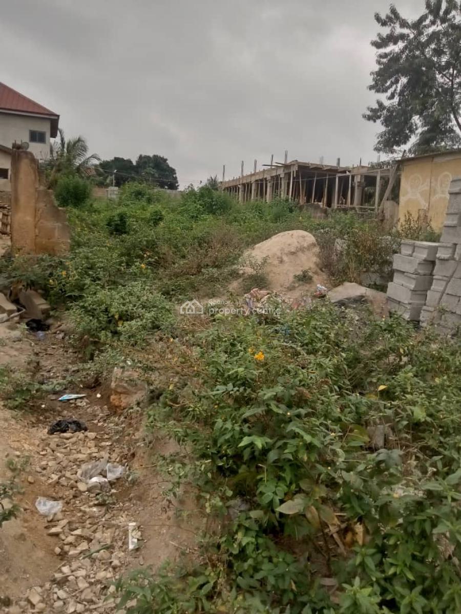 Half Plot of Land at Pokuase  Ayawaso, Ayawaso  to Ablekuma Highway, Pokuase (pokoasi), Ga West Municipal, Accra, Residential Land for Sale