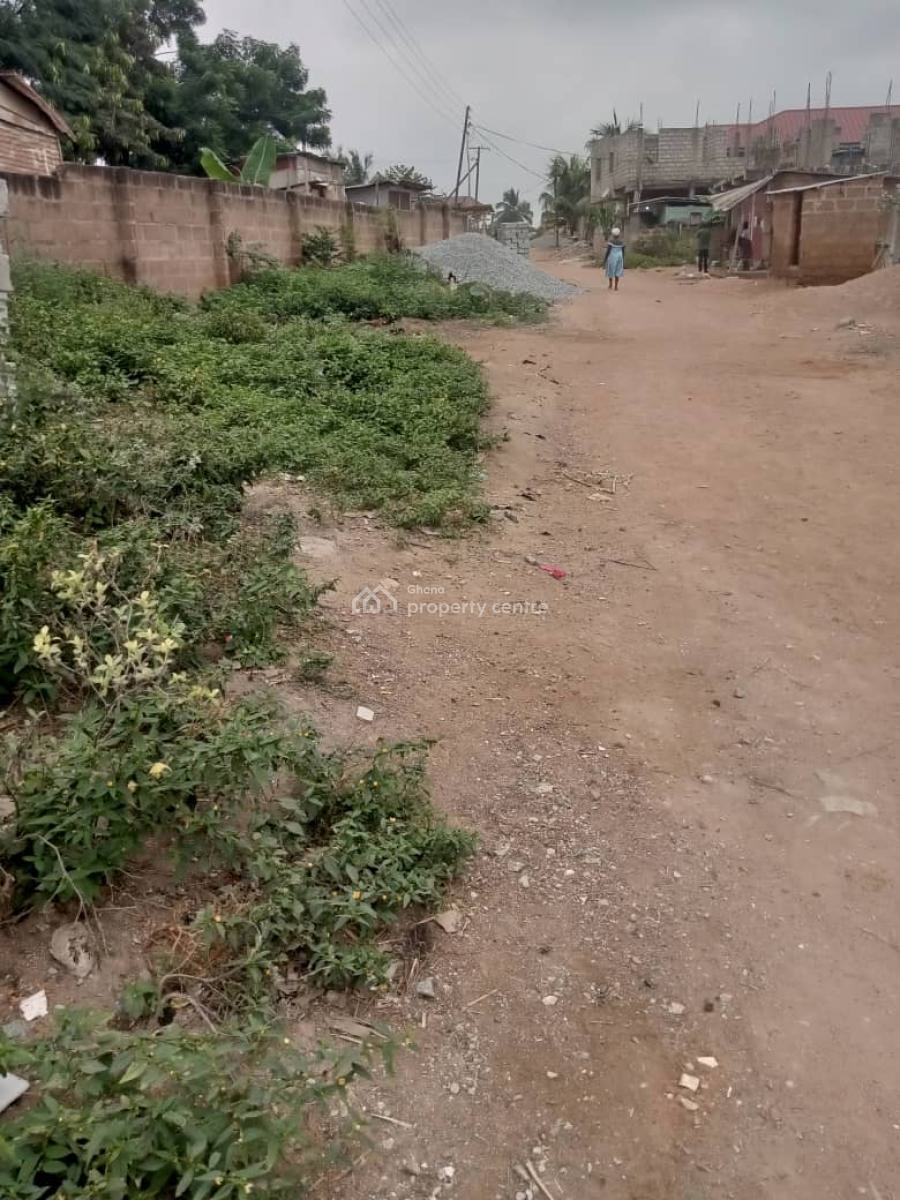 Half Plot of Land at Pokuase  Ayawaso, Ayawaso  to Ablekuma Highway, Pokuase (pokoasi), Ga West Municipal, Accra, Residential Land for Sale